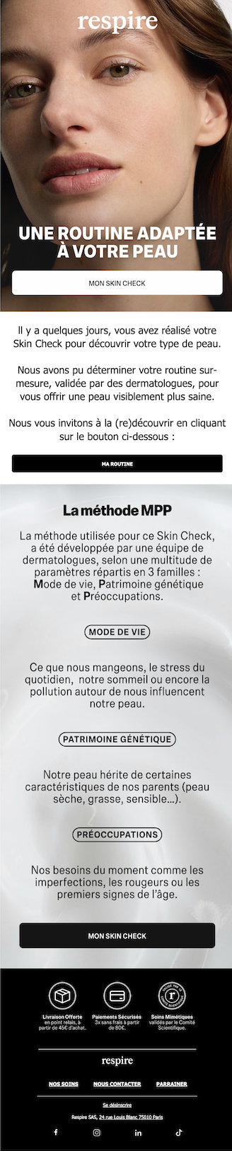 Respire email J+2 : la méthode MPP expliquée