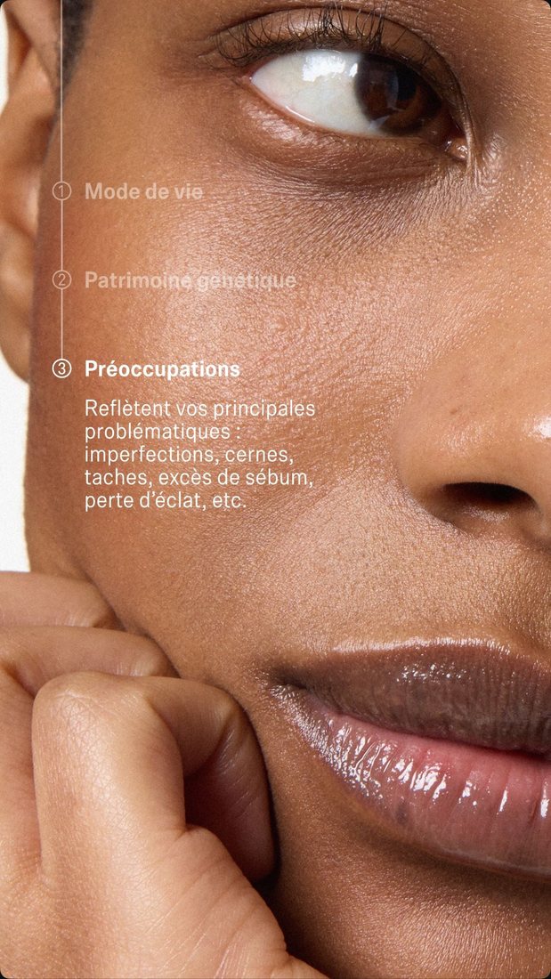 Écran 5 : Préoccupations, troisième famille de paramètres