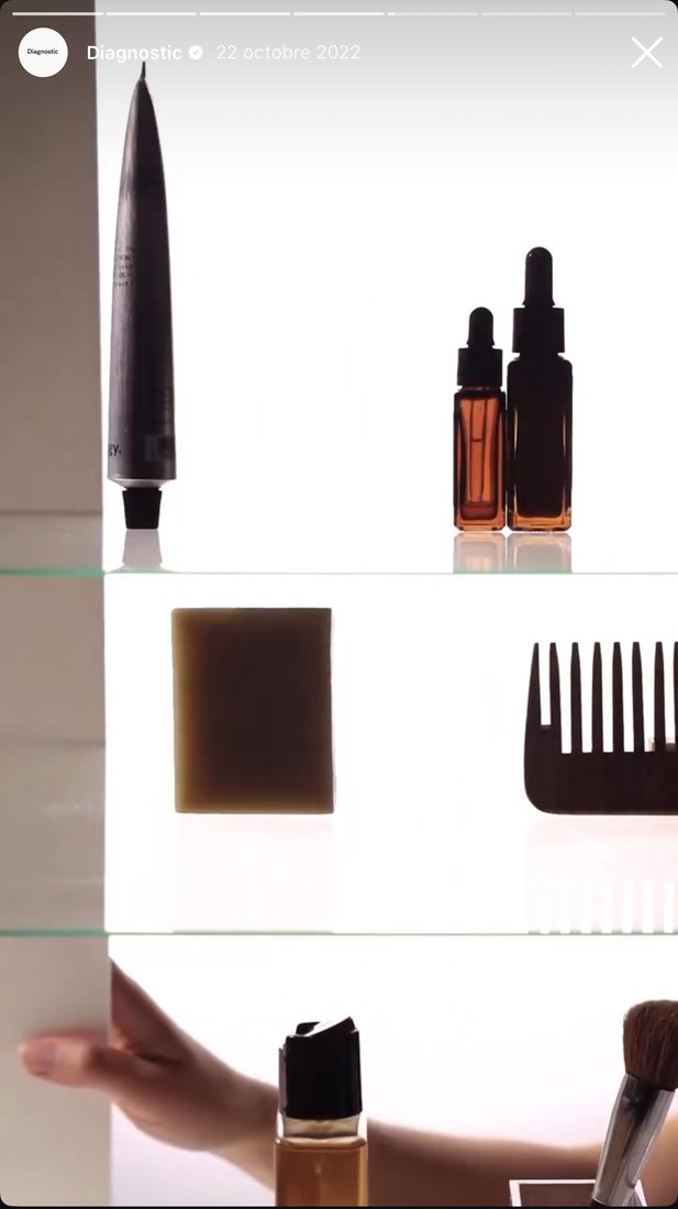Écran 5 : produits sur une étagère