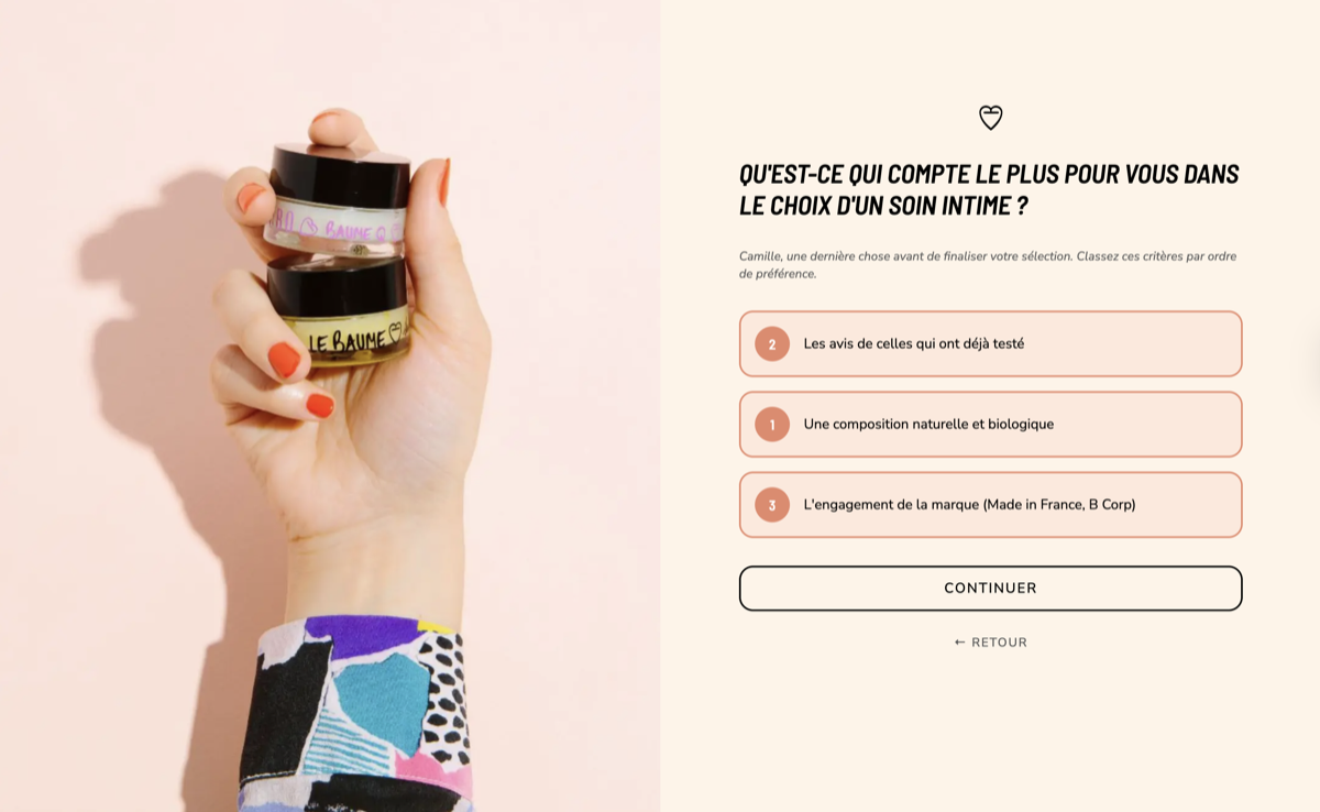 Exemple de diagnostic beauté Ask-it