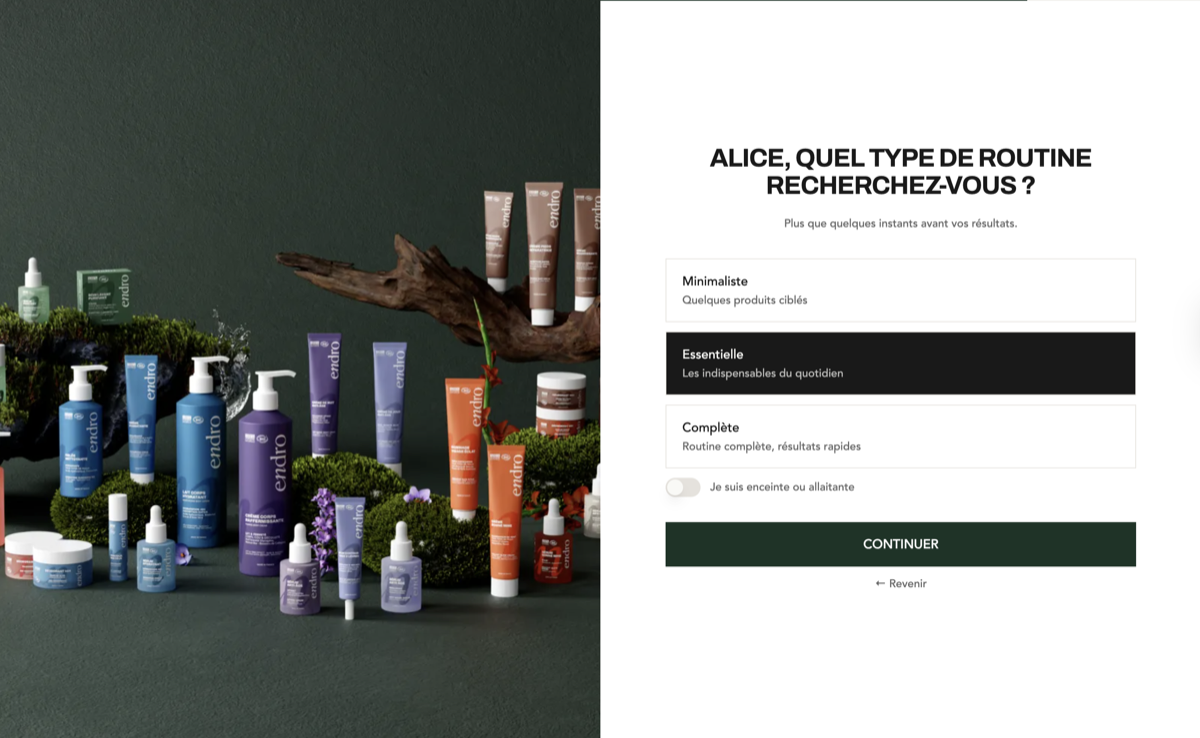 Exemple de diagnostic beauté Ask-it