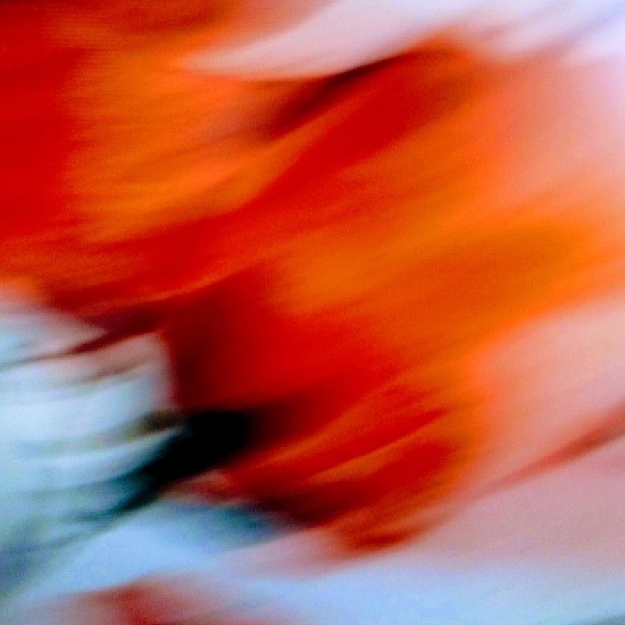 Flou de mouvement rouge et orange