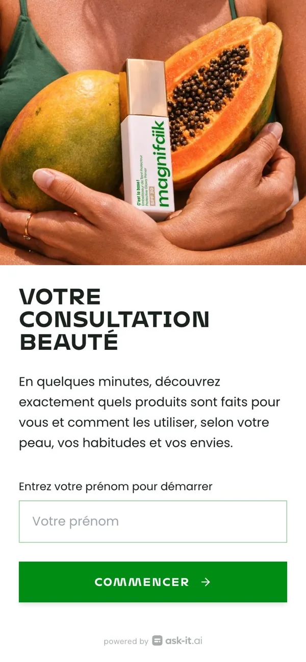 The same Magnifaïk diagnostic on mobile