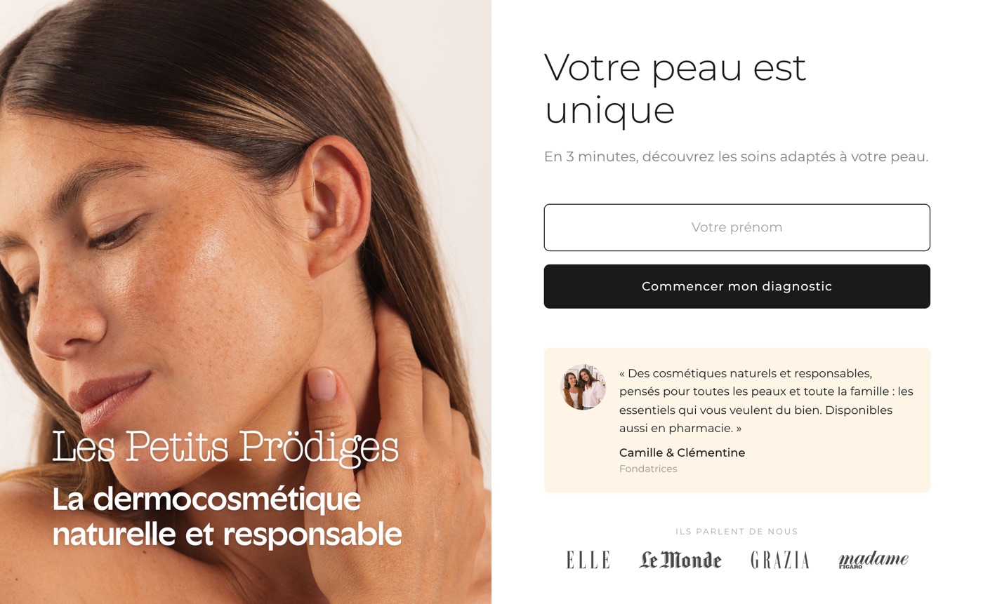 Le diagnostic Les Petits Prödiges, prêt à être mis en ligne